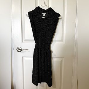 Old Navy xs polka dot sleeveless shirt dress